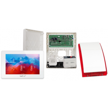 ZESTAW ALARMOWY SATEL INTEGRA 64 PLUS + INT-TSH2-W + OPU-3P + AWT800 + 17Ah + SYRENA SP-4001R